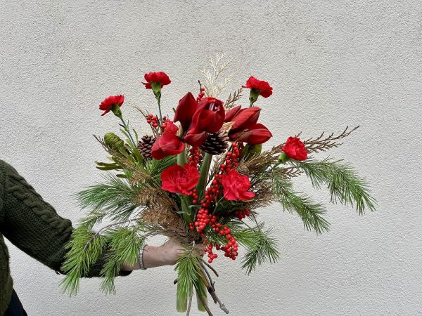 joulukimppupunainen Florannan ihanat joulukimput Töölöstä ja Helsingin Stockmannilta.